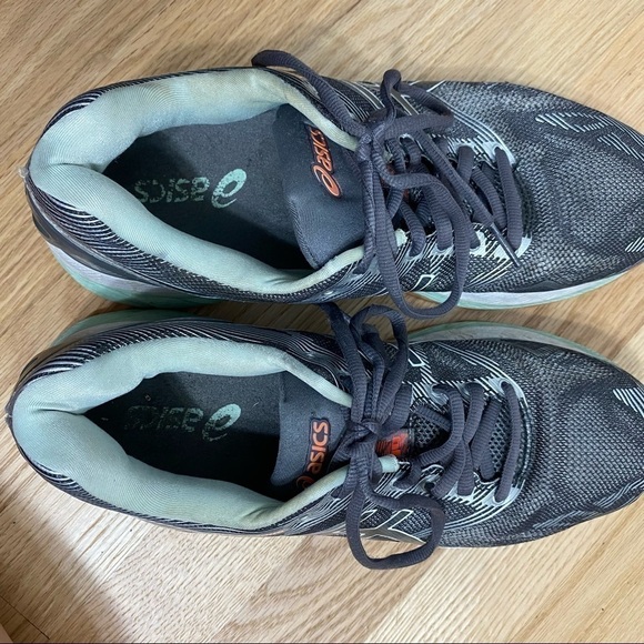 ASICS Gel Nimbus 19 Running Shoe Sneakers 9.5 Women’s Gray Blue - Picture 9 of 11